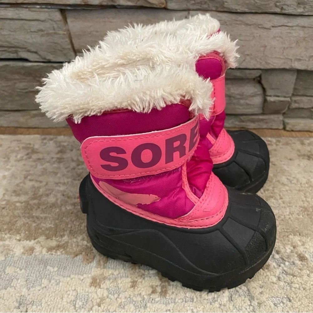 Sorel SNOW COMMANDER Boots Tropic Pink Deep Blush Winter Booties Waterproof: 5